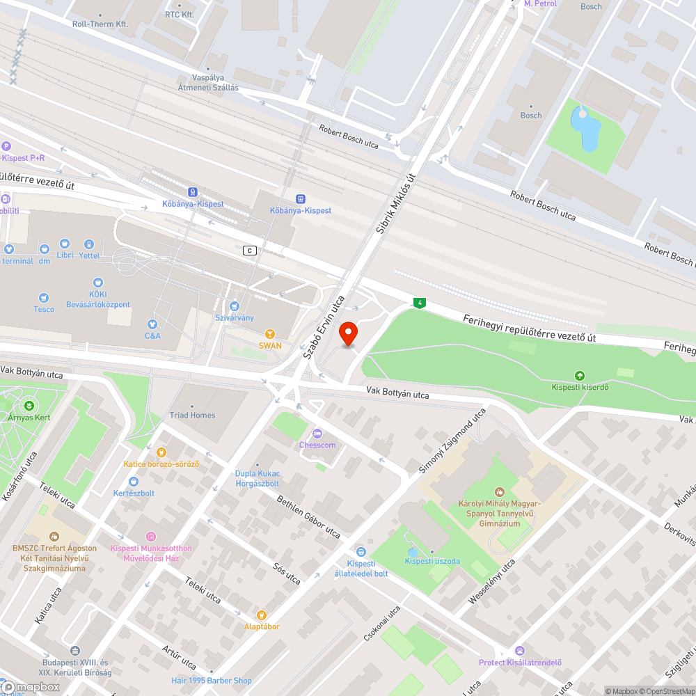 Roncs autó a Kökin bejelentés helye