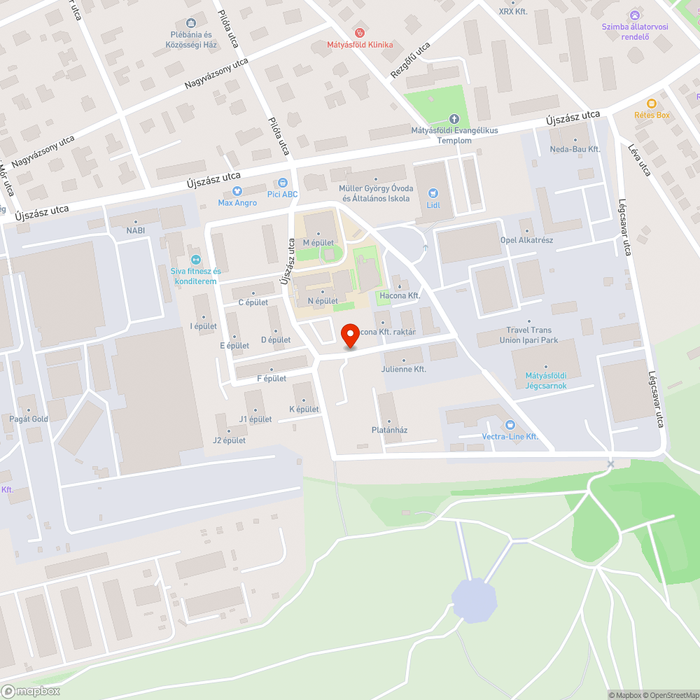 Elhagyott autó bejelentés helye