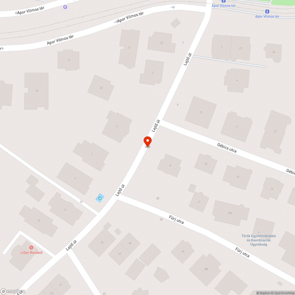 Beomlott aknafedő bejelentés helye