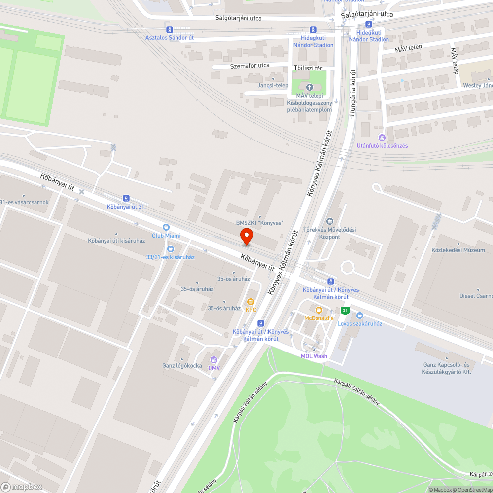 Szeméttenger a kerítés tövében és a síneken bejelentés helye