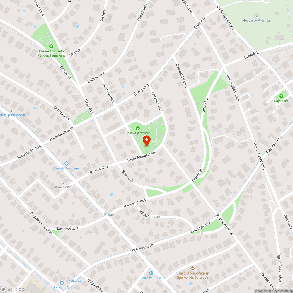 Hiányzó játékelem a játszótéren bejelentés helye