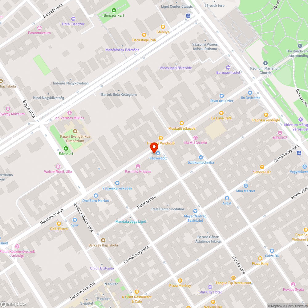 Üres fahely bejelentés helye