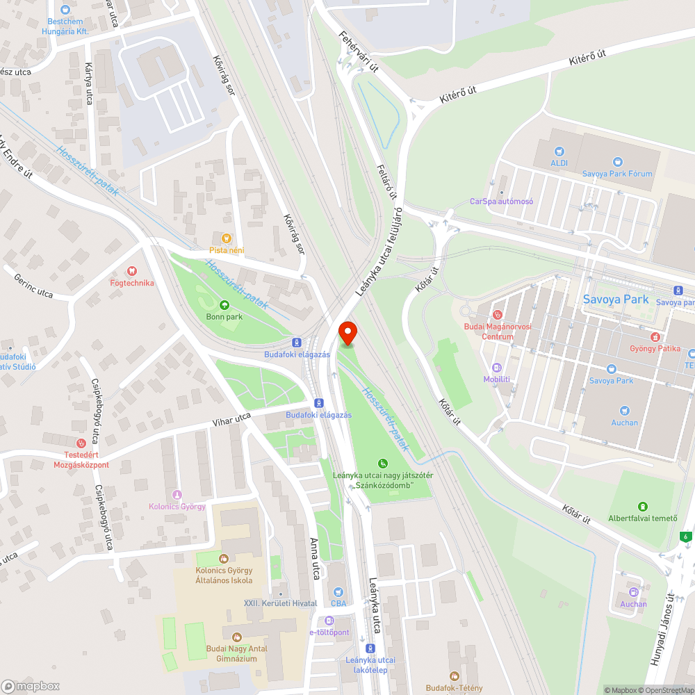 Szemét MÁV területen bejelentés helye