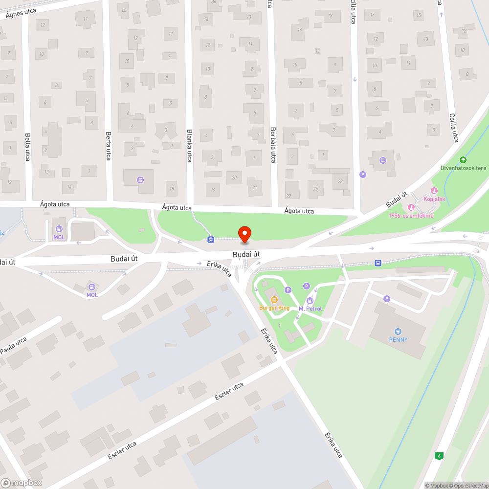 Piros jelzés nem üzemel bejelentés helye