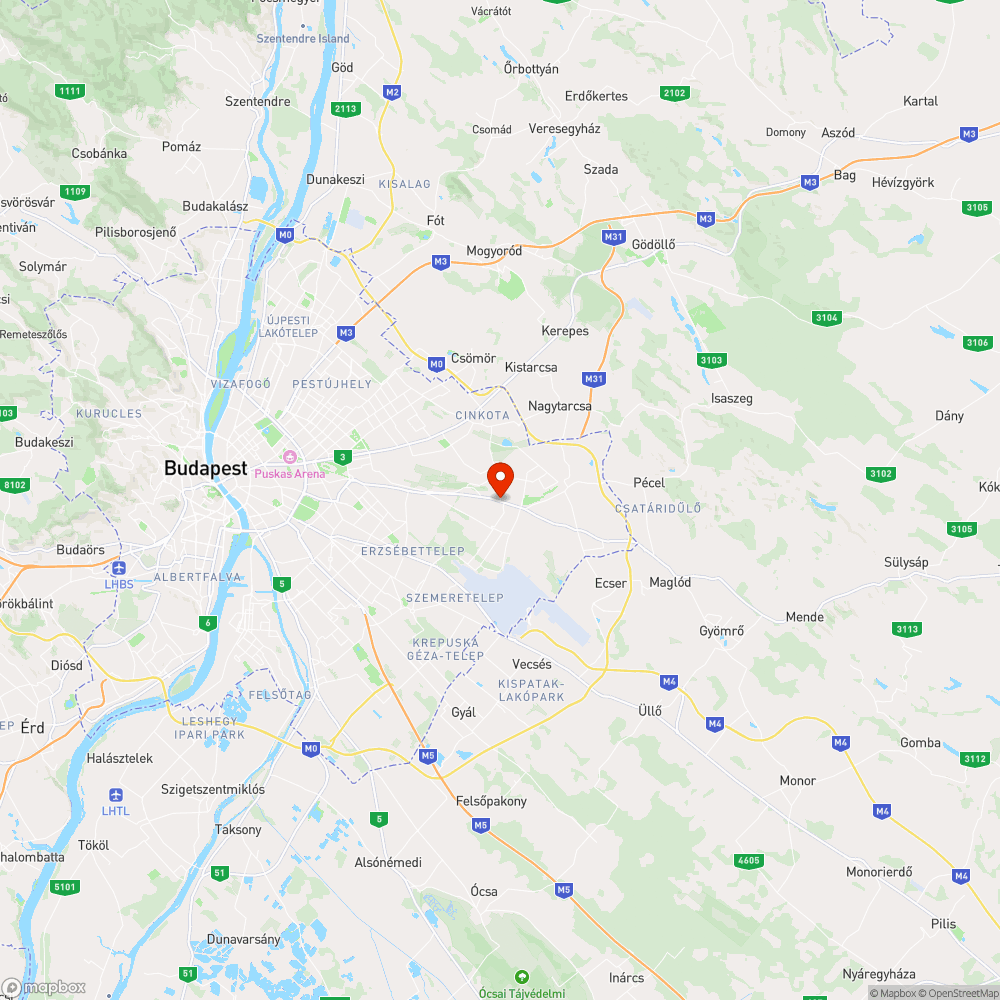 Privát bejelentés helye