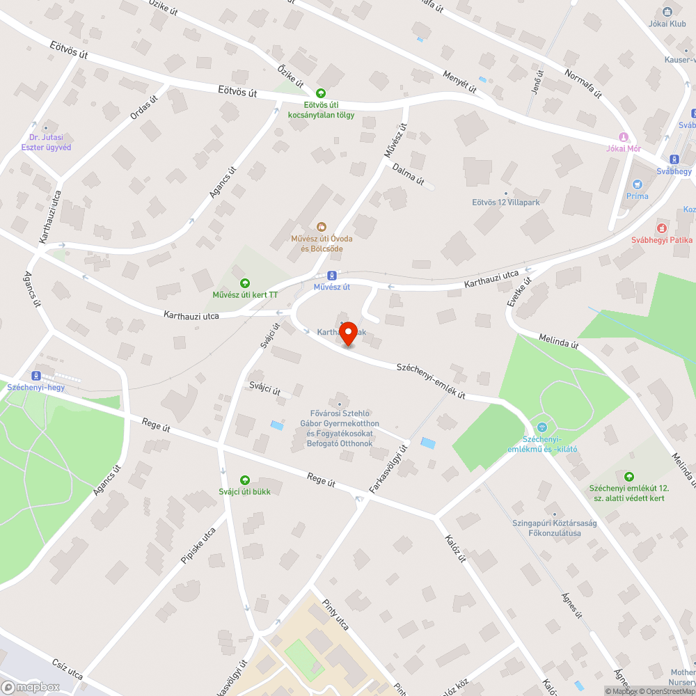 Nem létező út bejelentés helye