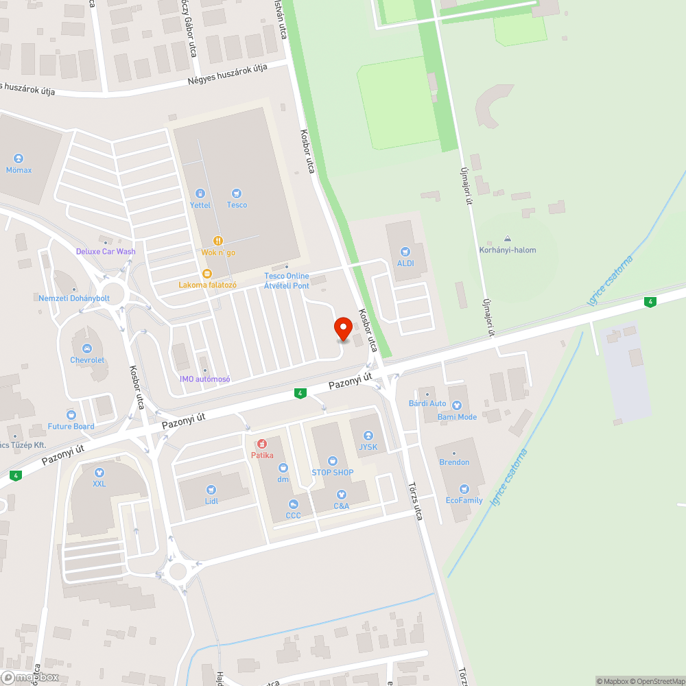 Tesco parkolóban szemét bejelentés helye