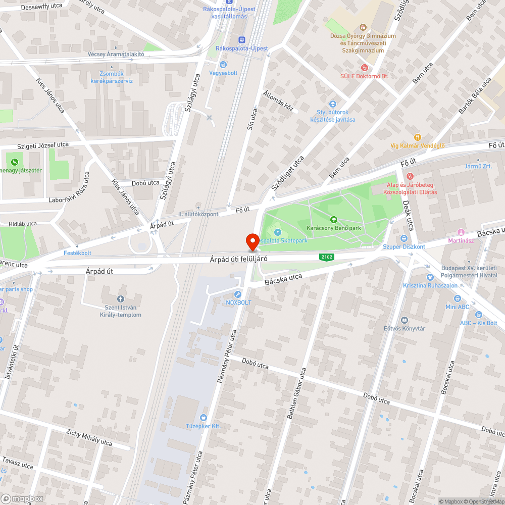 Illegális szemétlerakás bejelentés helye