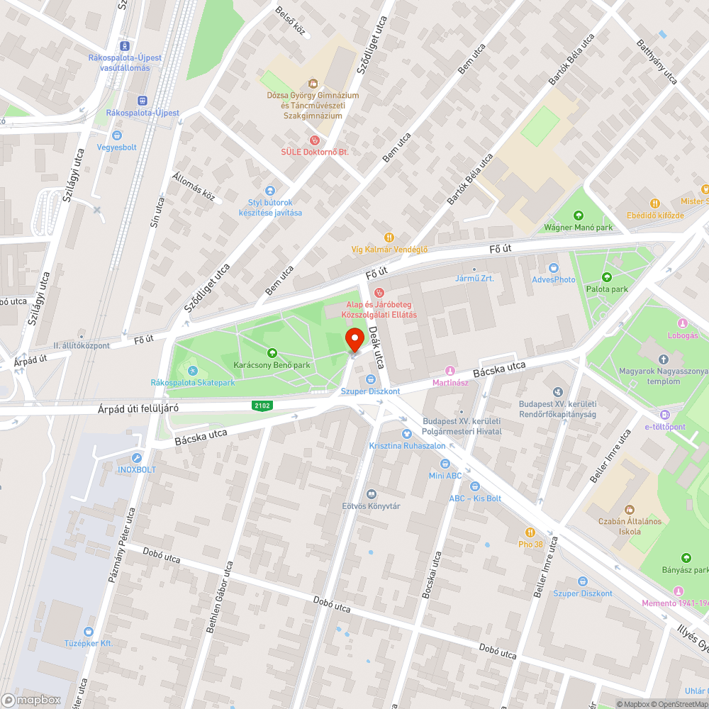 Kátyús út bejelentés helye