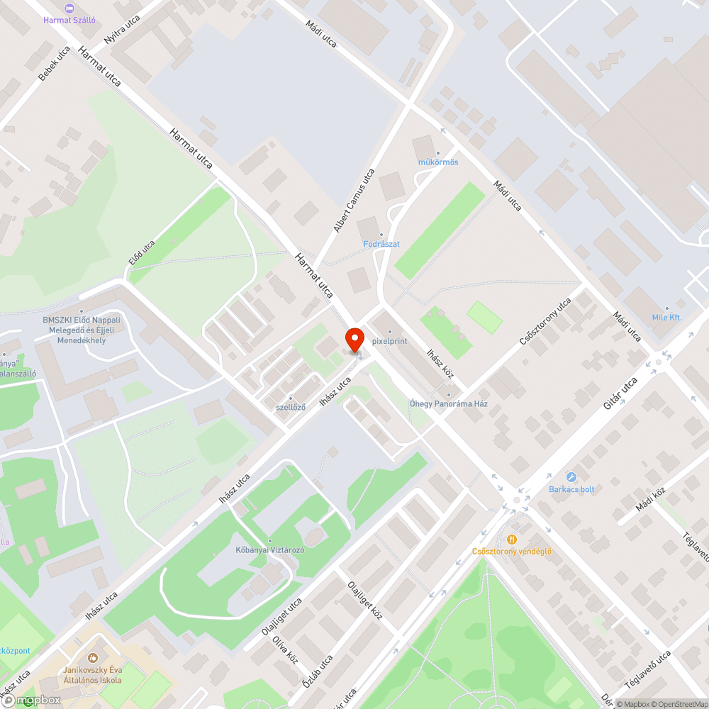 Lyukas fedlap bejelentés helye