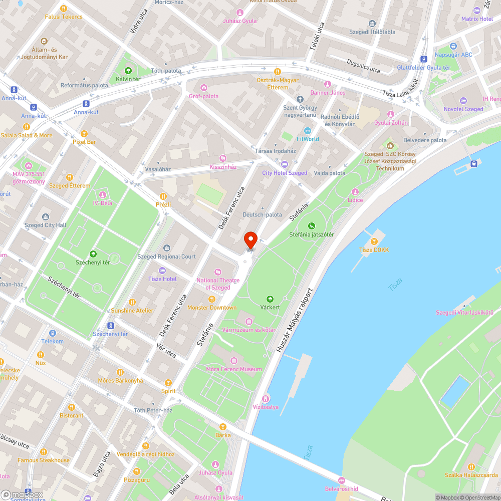 Kátyú - Stefánia (Dózsa utca eleje) bejelentés helye