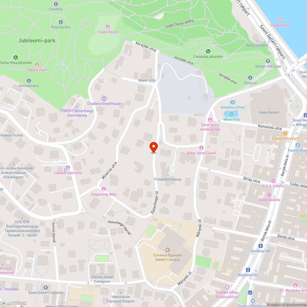 Megsüllyedt járda bejelentés helye