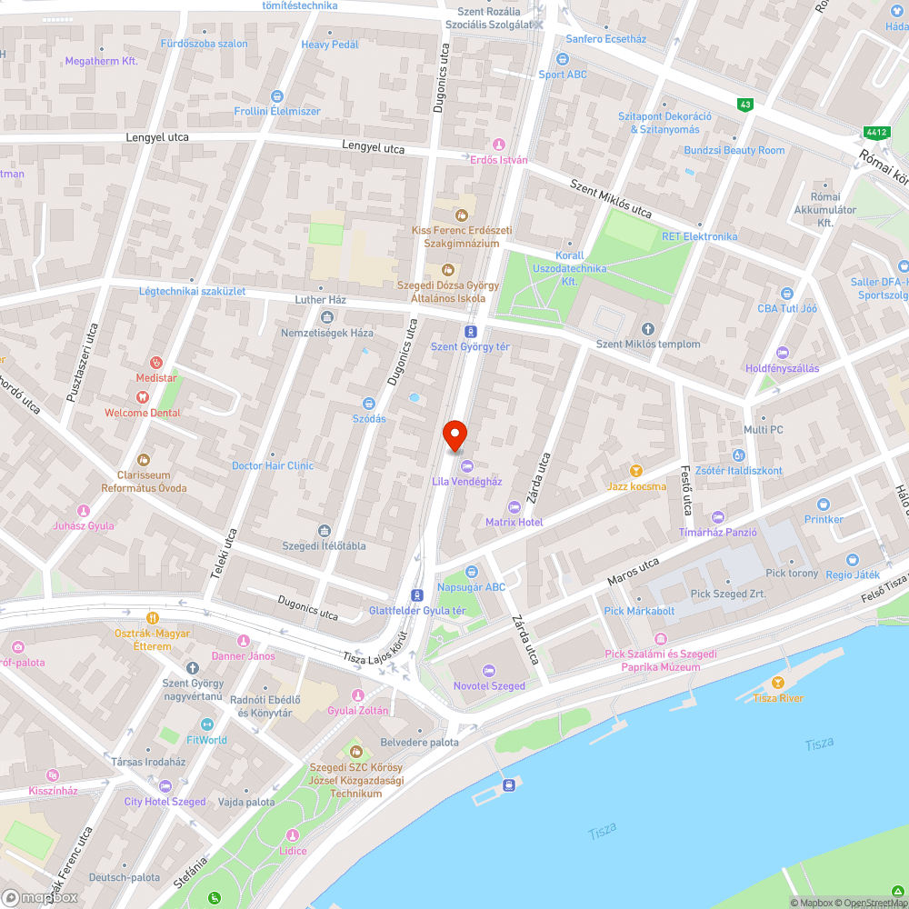 Törött csatornarács - József A. sgt. 11. bejelentés helye