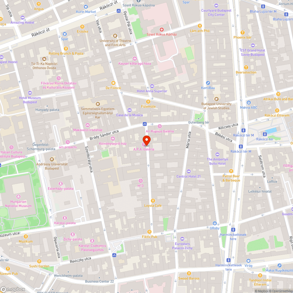 Szétesett Horánszky utca bejelentés helye