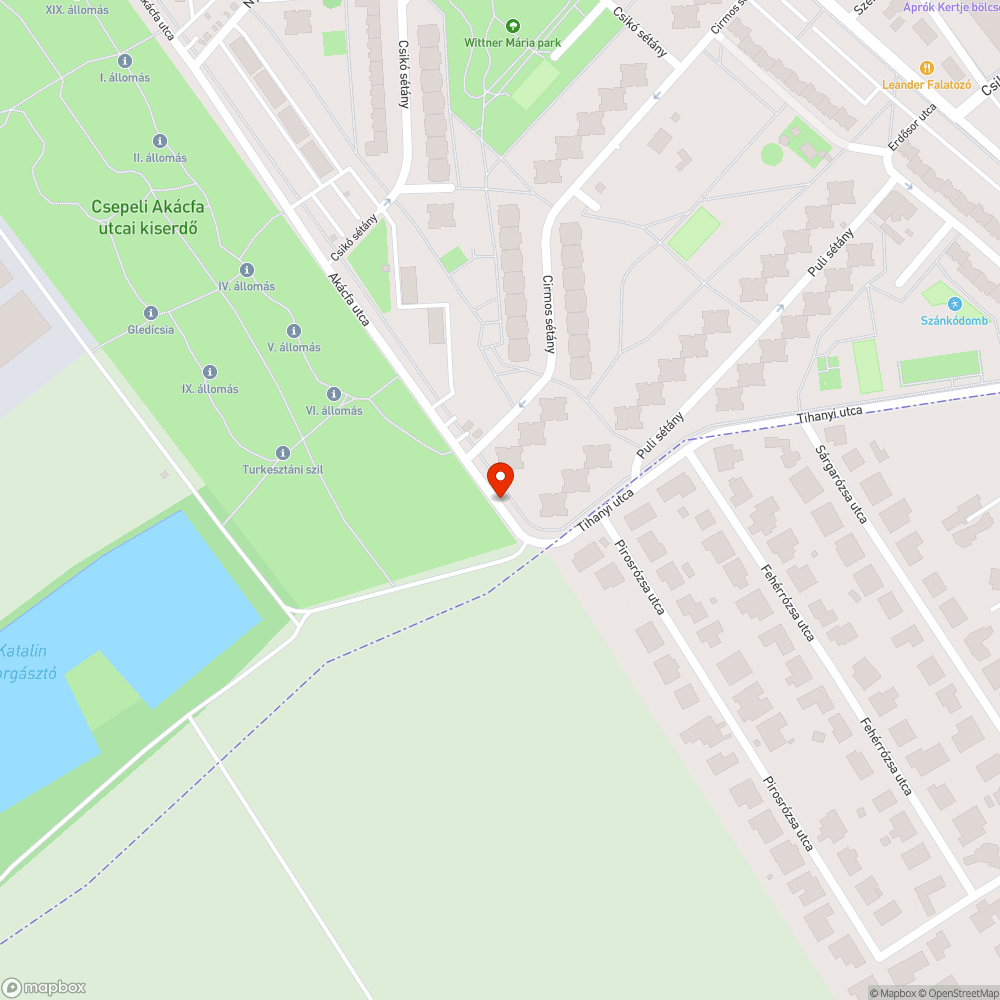 Széttört víznyelő bejelentés helye