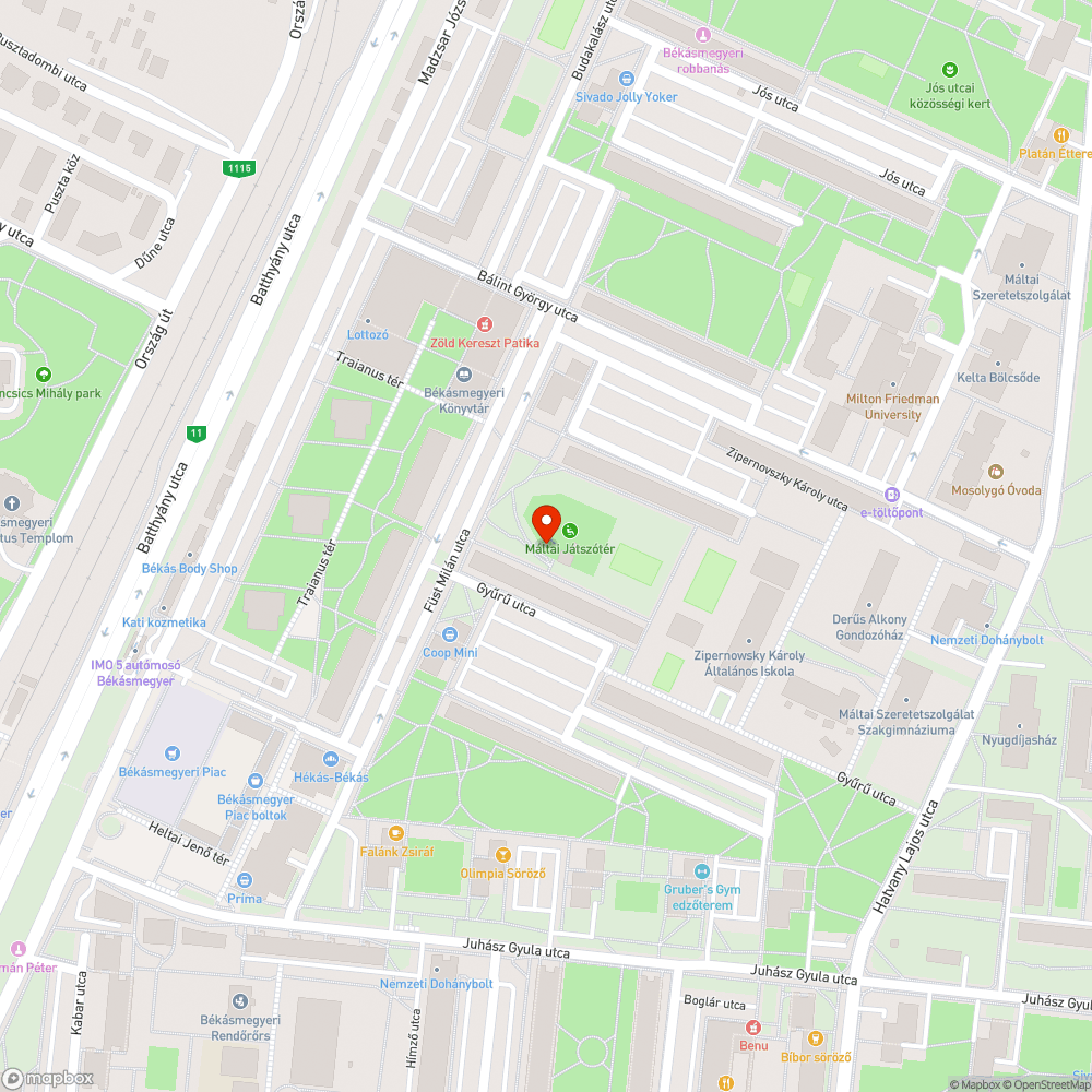 Szétesett térkövezet bejelentés helye