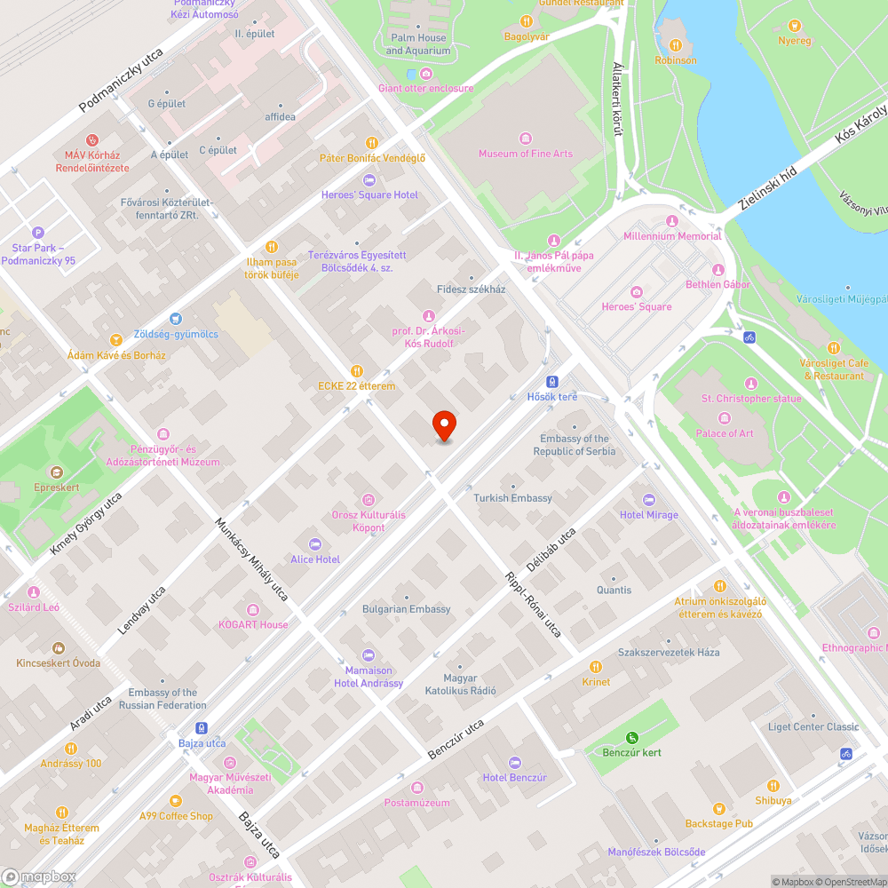 Elhagyott autó bejelentés helye