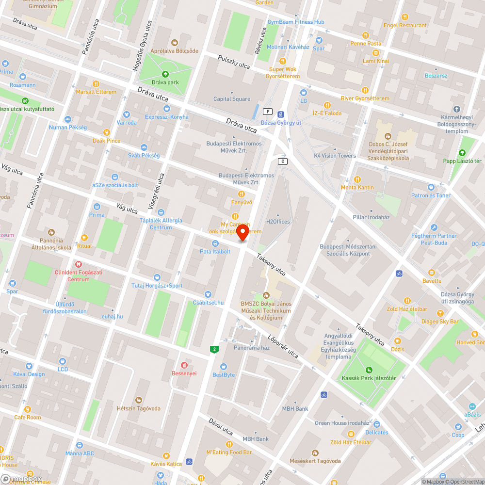 Parkolásgátló oszlopokat a Váci út - Vág utca sarokra bejelentés helye