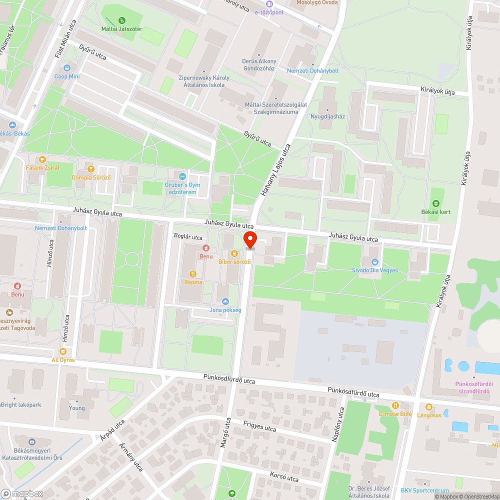 Veszélyes, járhatatlan út bejelentés helye