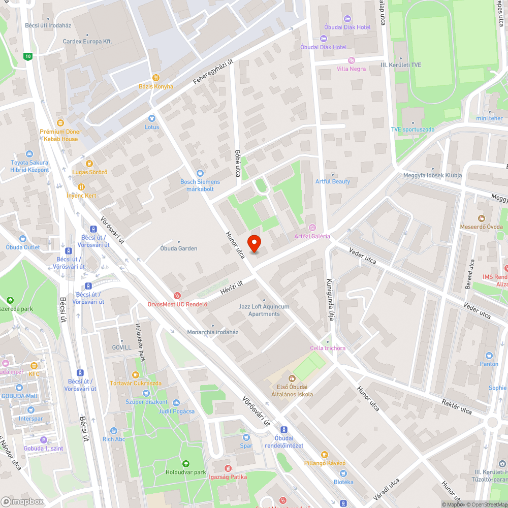 Hiányzó járdaszakasz a Hunor utcában bejelentés helye