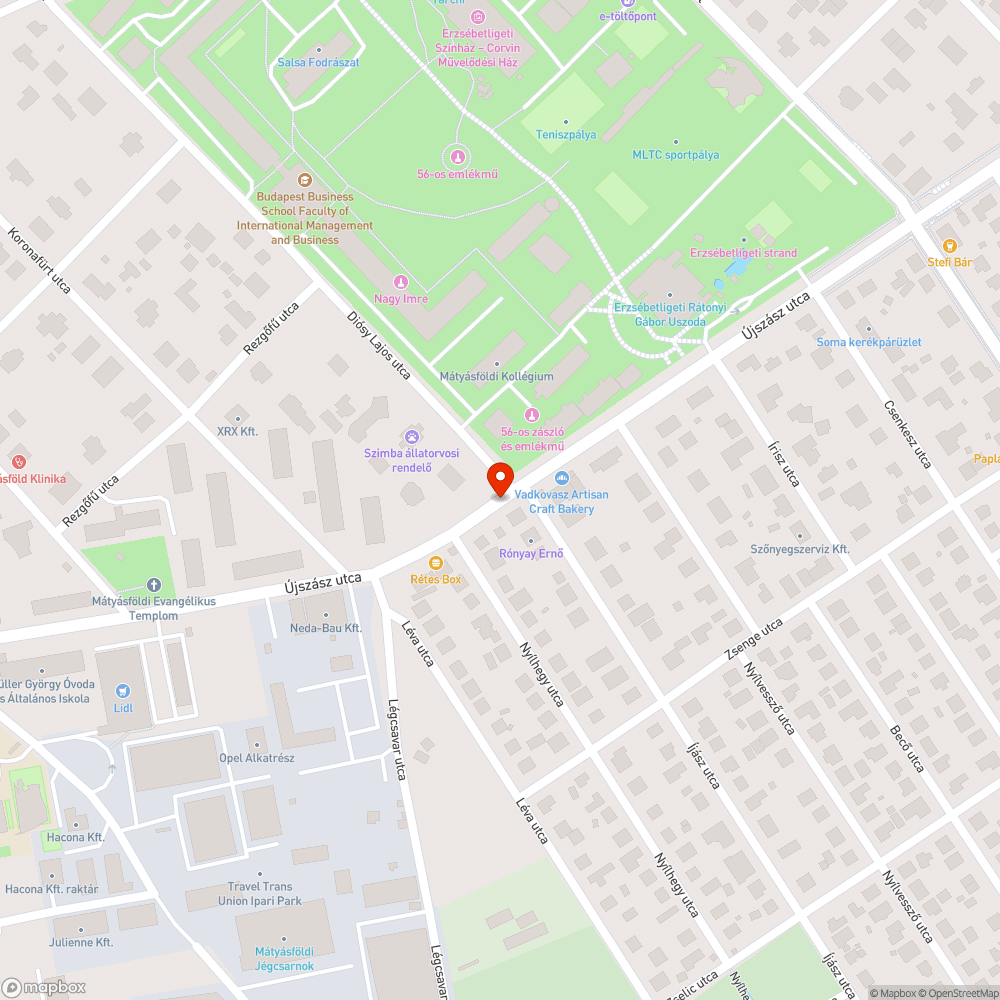 Úthiba a víznyelő körül bejelentés helye