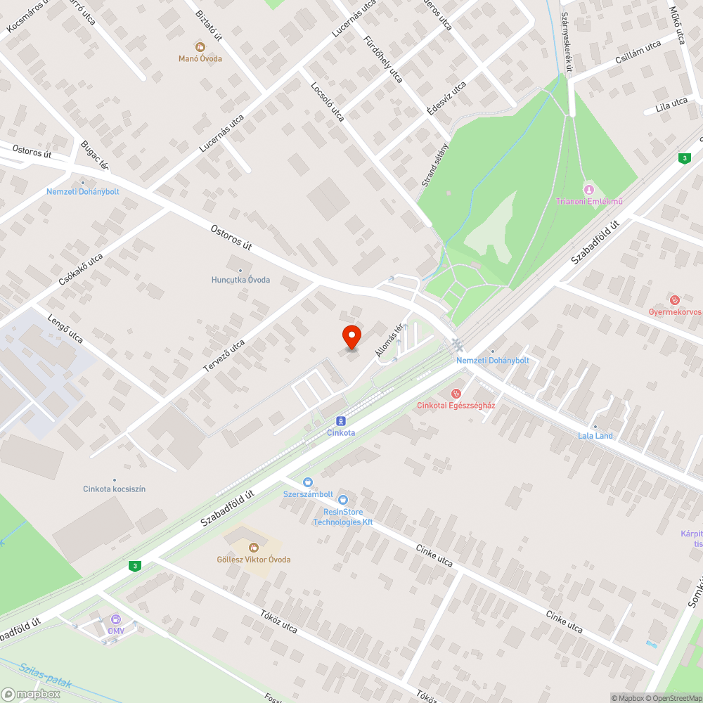 Kerékpárroncs bejelentés helye