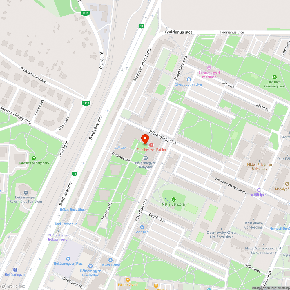 Szemét a járdán bejelentés helye