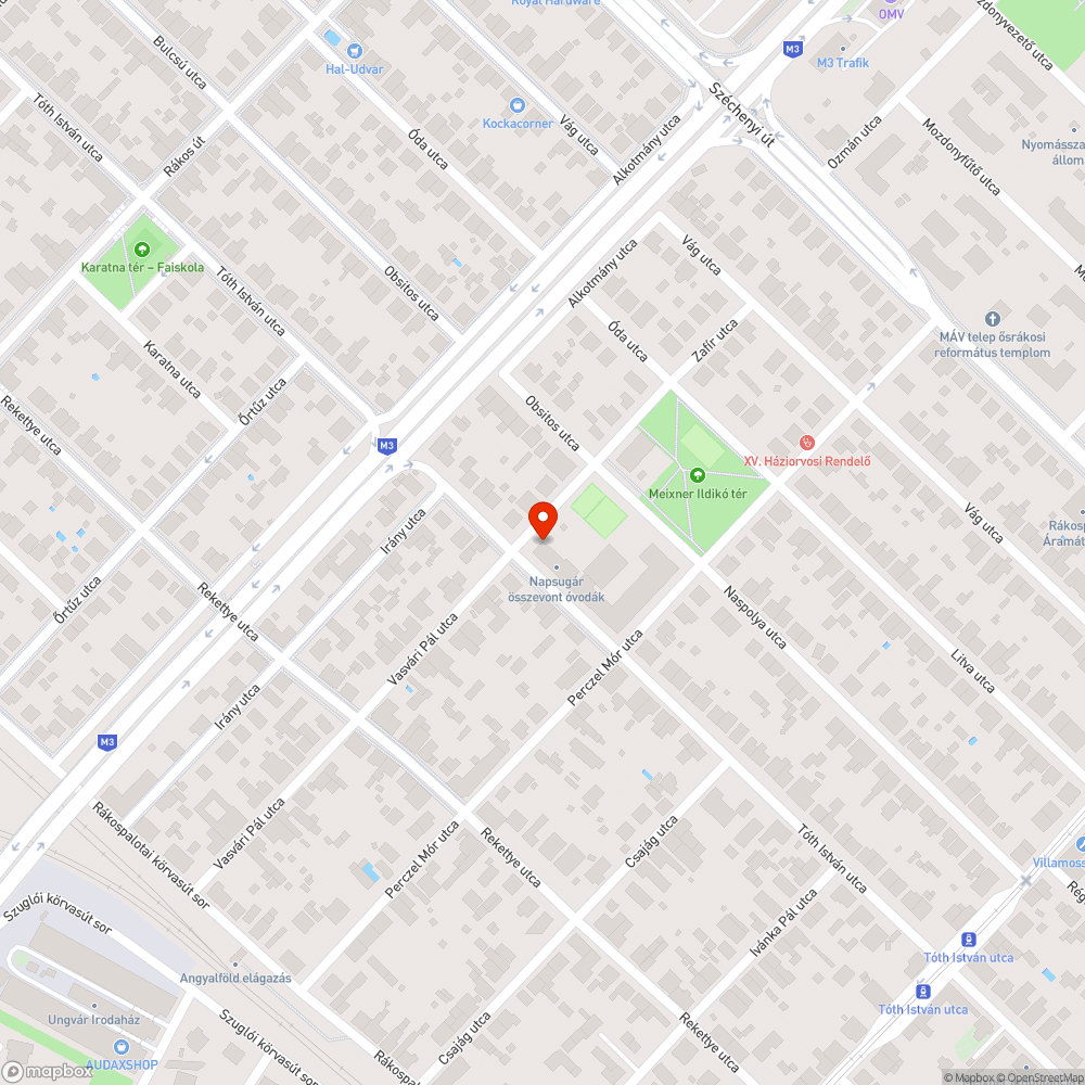 Óvoda előtt otthagyott gépjármű bejelentés helye