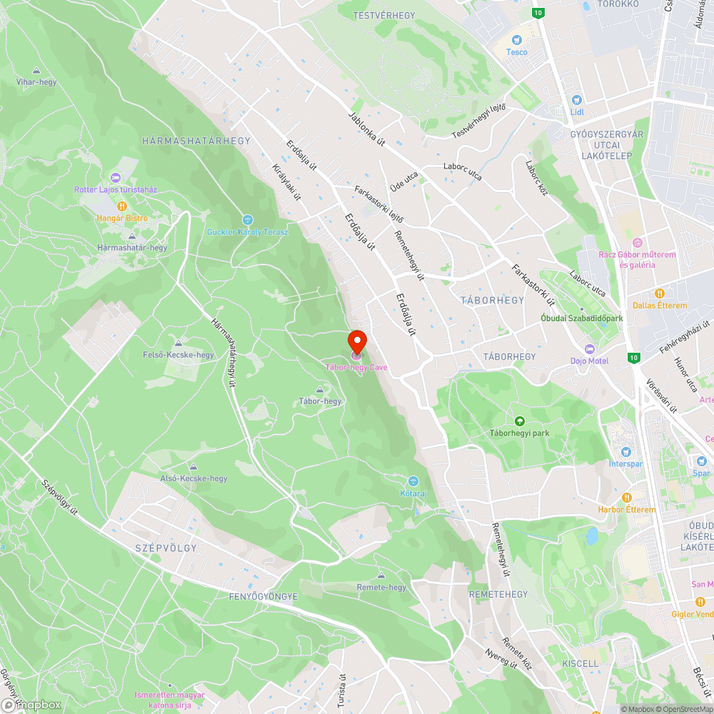 A Tábor-hegyi-barlang tábláját megrongálták bejelentés helye