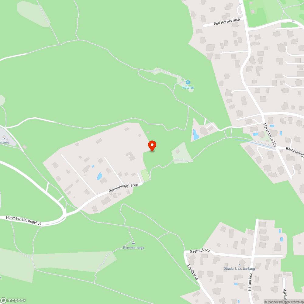 Óriási szeméthalmok és veszélyes hulladék a Remetehegyi-árok végében. bejelentés helye