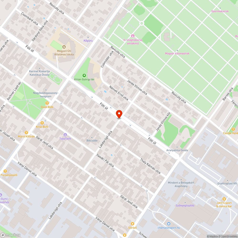 Hiányzó és megrongálódott utcanévtábla bejelentés helye