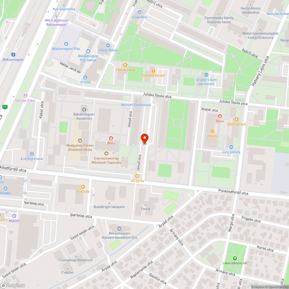 Fizikai akadály bejelentés helye