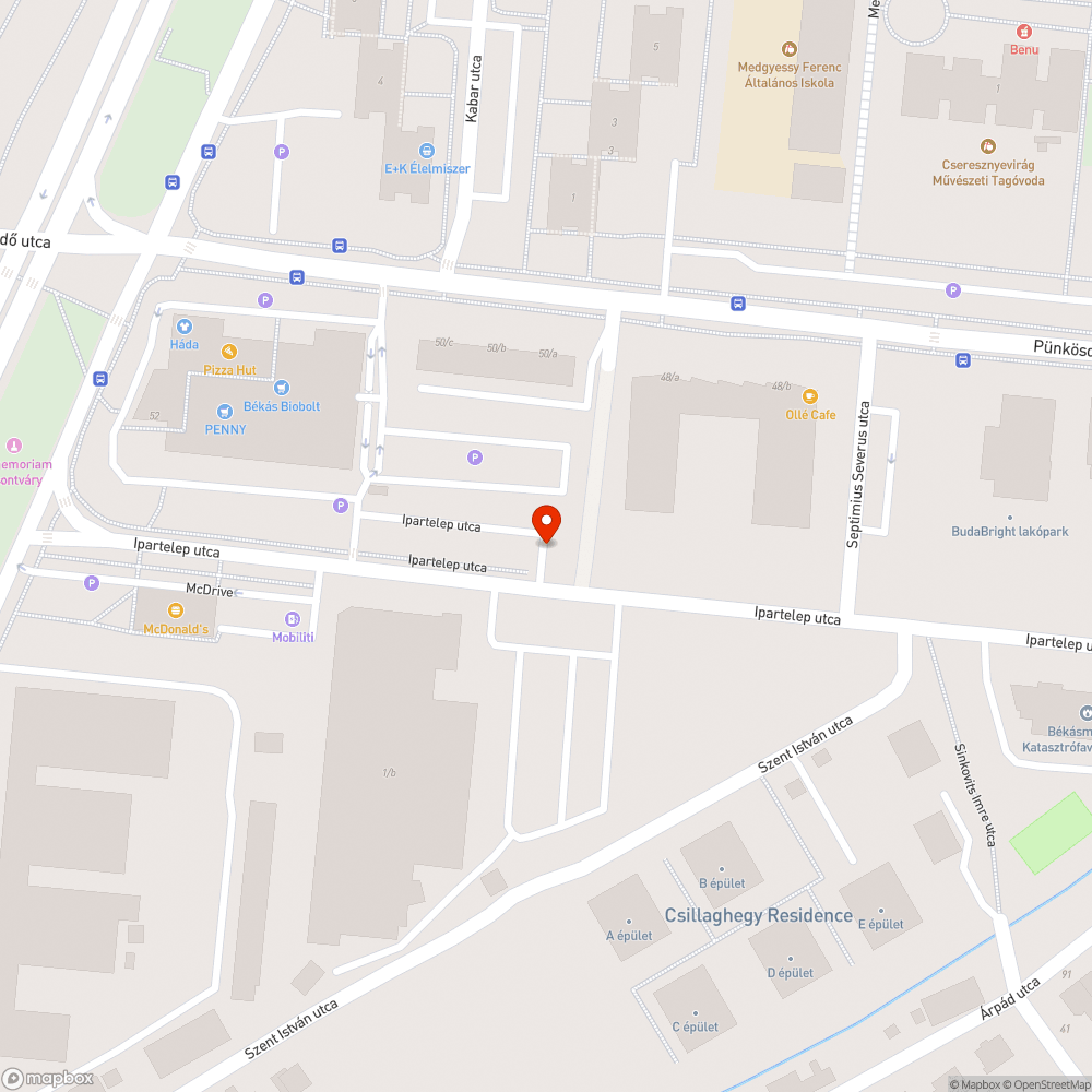 Széttört kocsi bejelentés helye