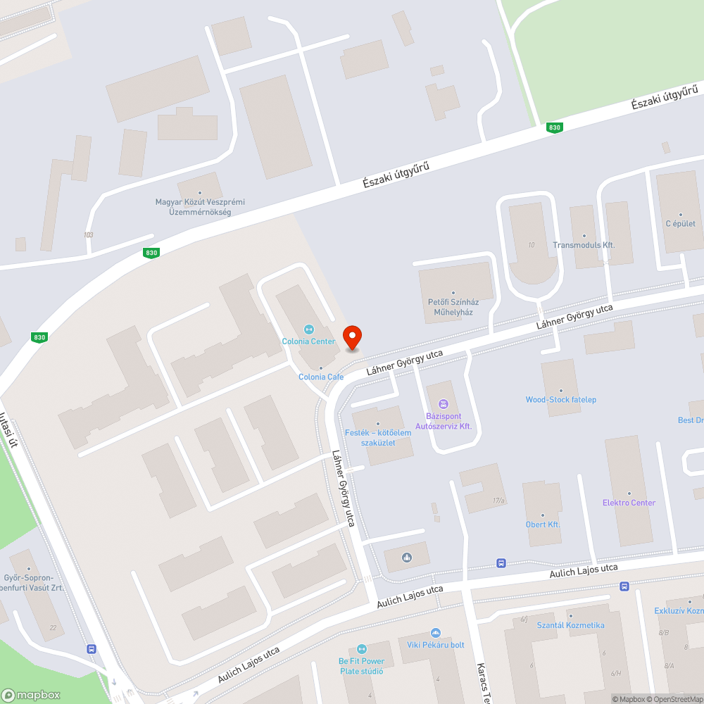 Befejezetlen járda bejelentés helye