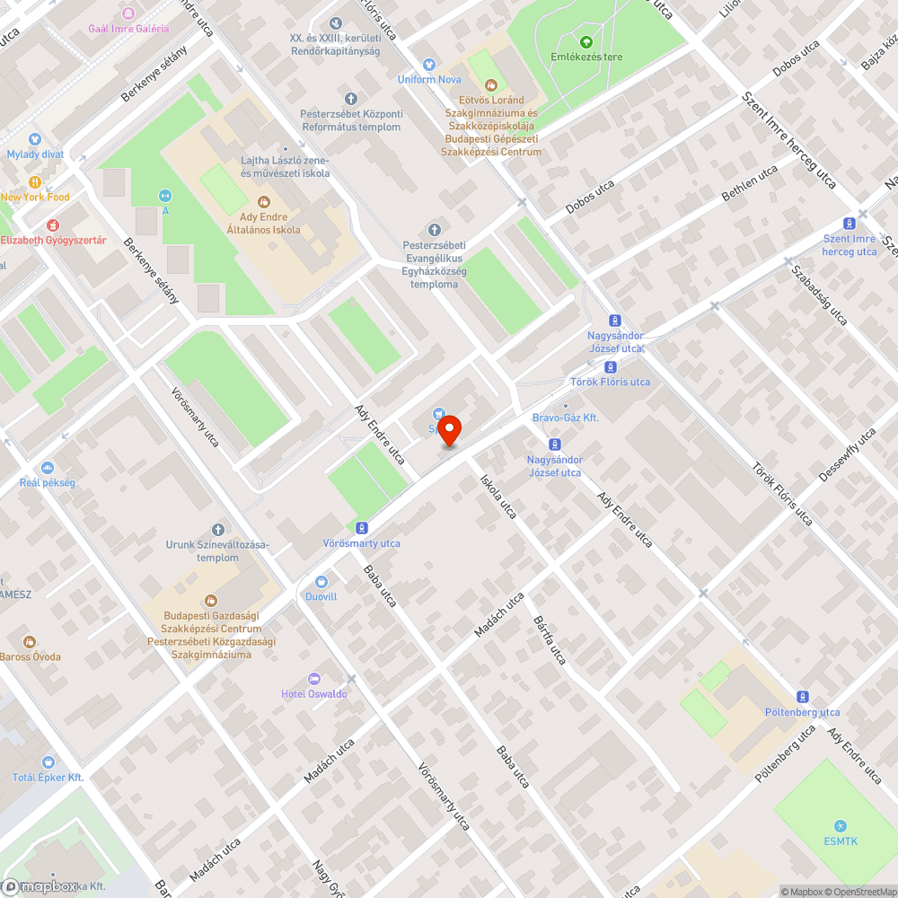 Üres fahelyek bejelentés helye