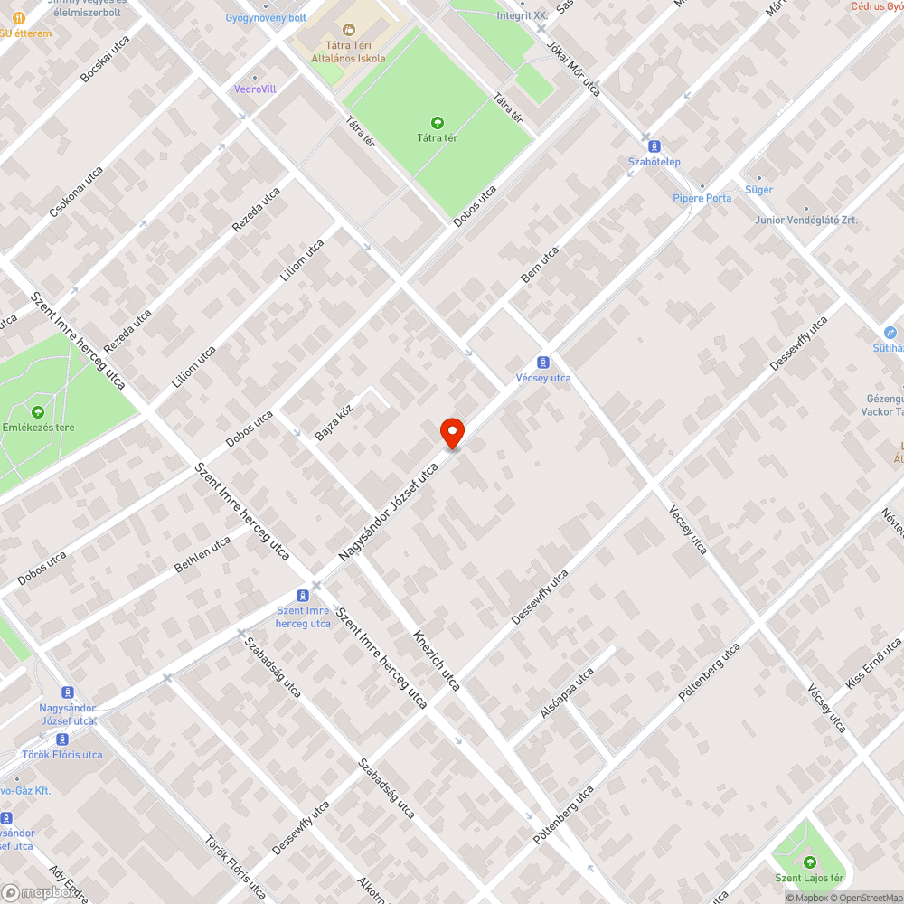 Hiányzó fák bejelentés helye