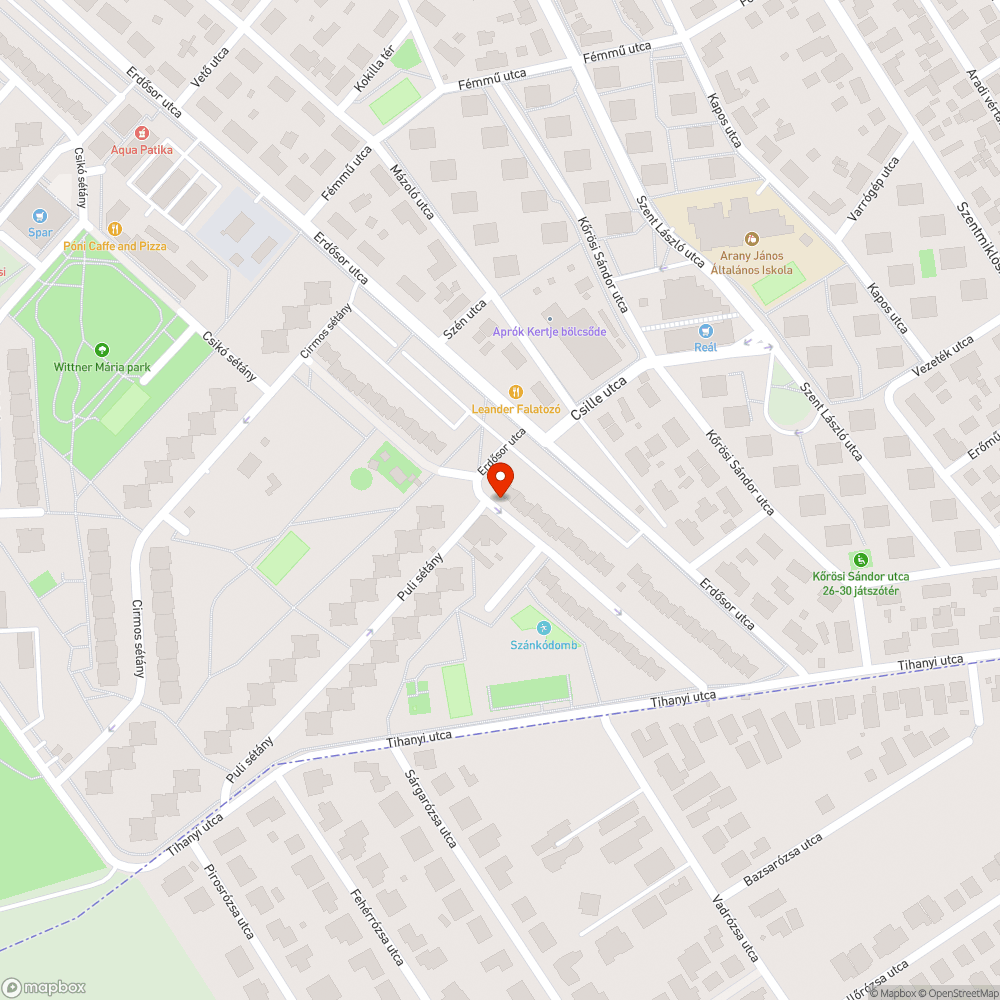 Törött csapszekrény bejelentés helye