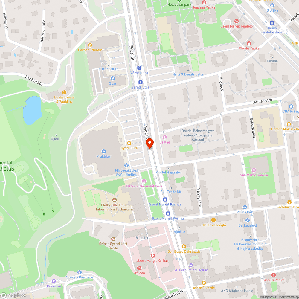 Rozsdás lámpaoszlop bejelentés helye