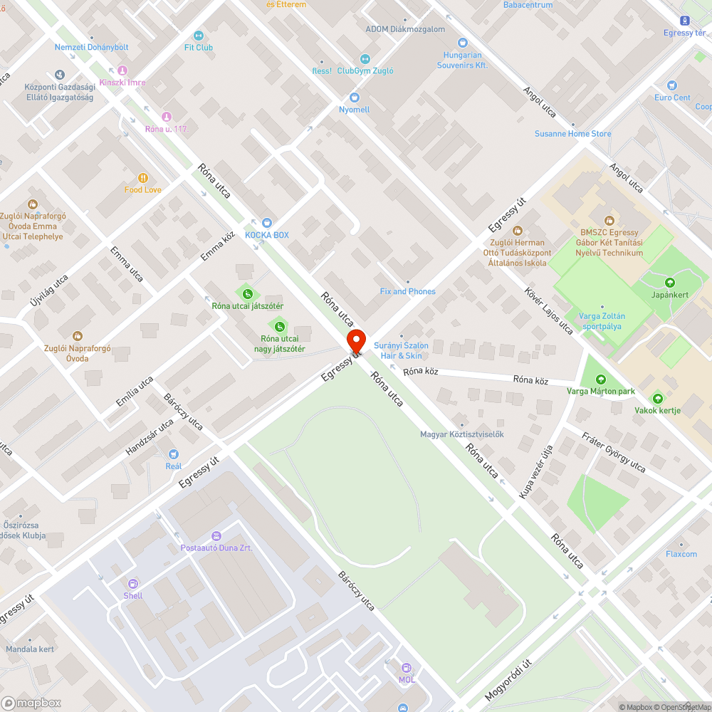 Hiányzó fényterelő bejelentés helye