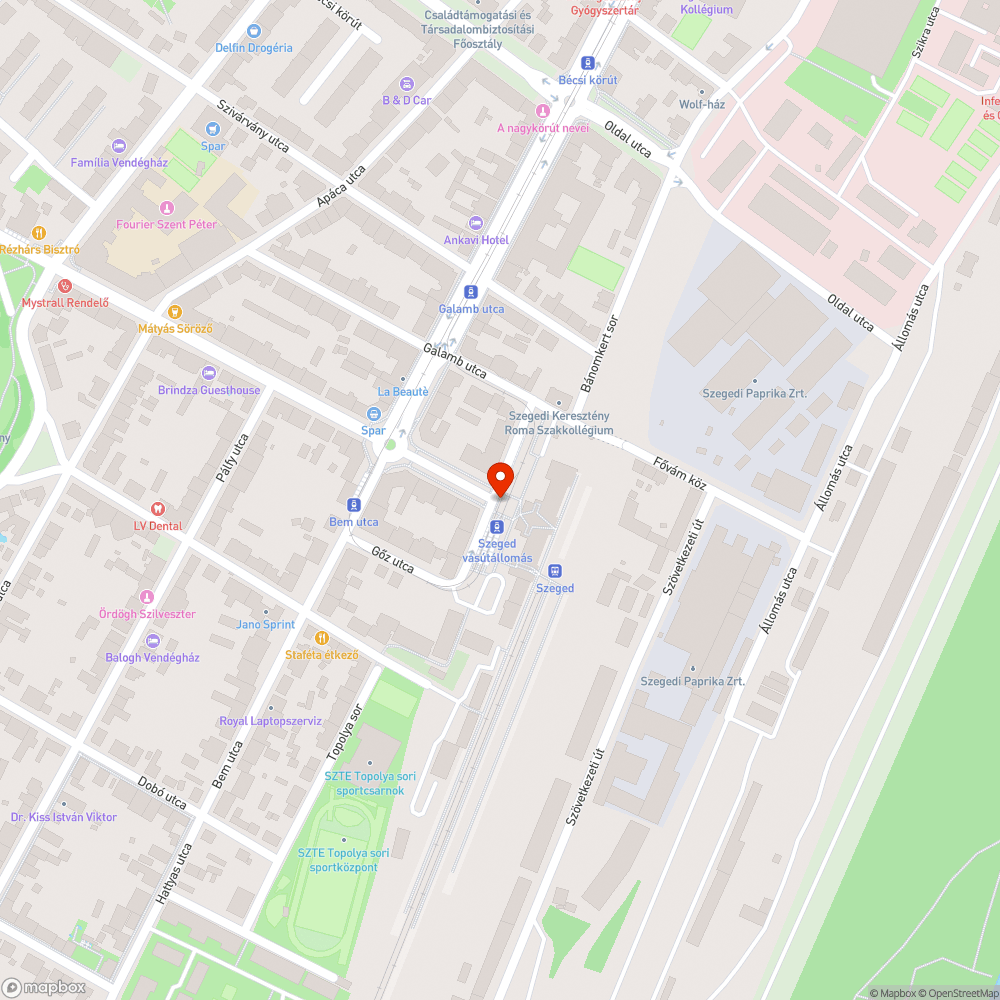 Otthagyott vonatpótló tábla bejelentés helye