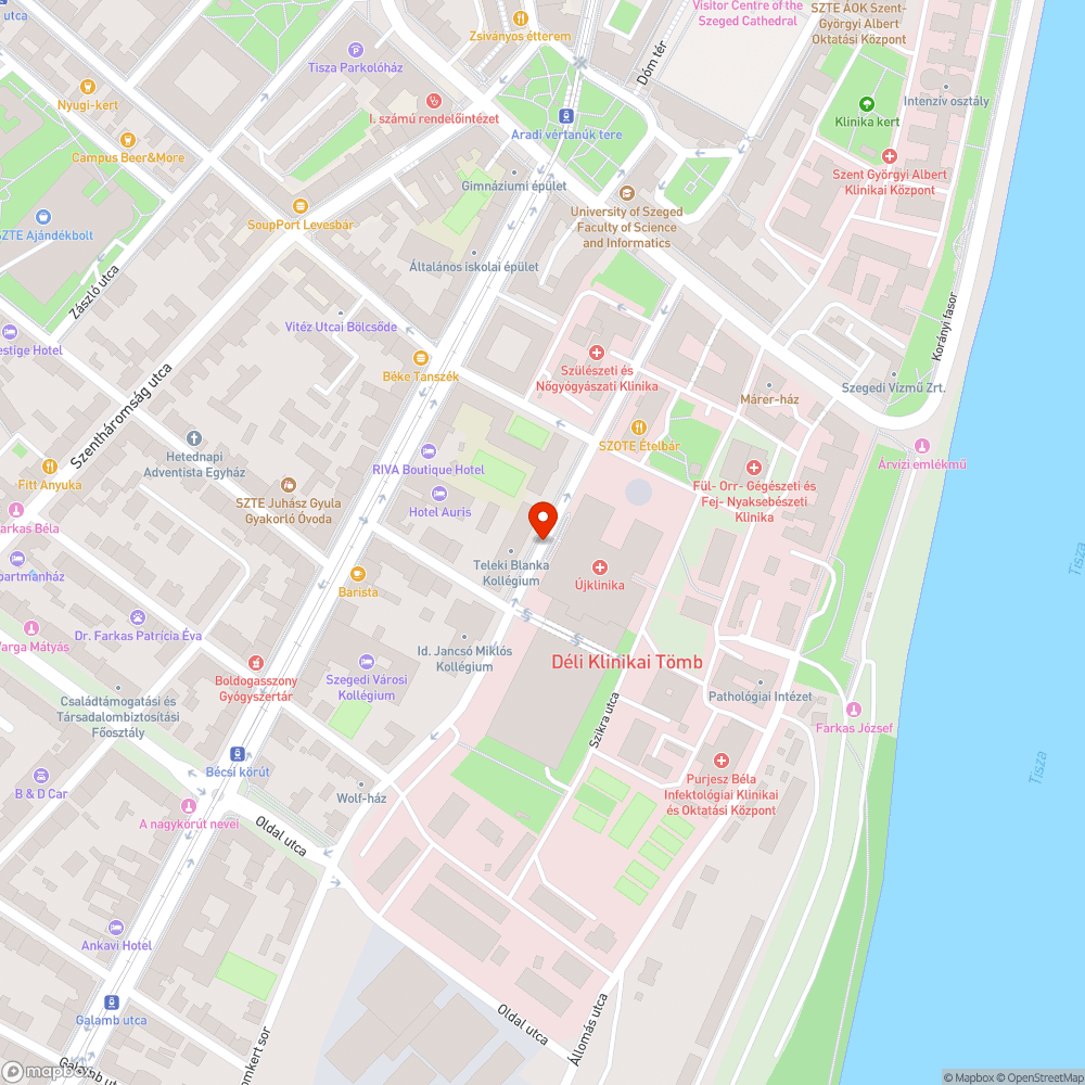 Megsérült útburkolat bejelentés helye