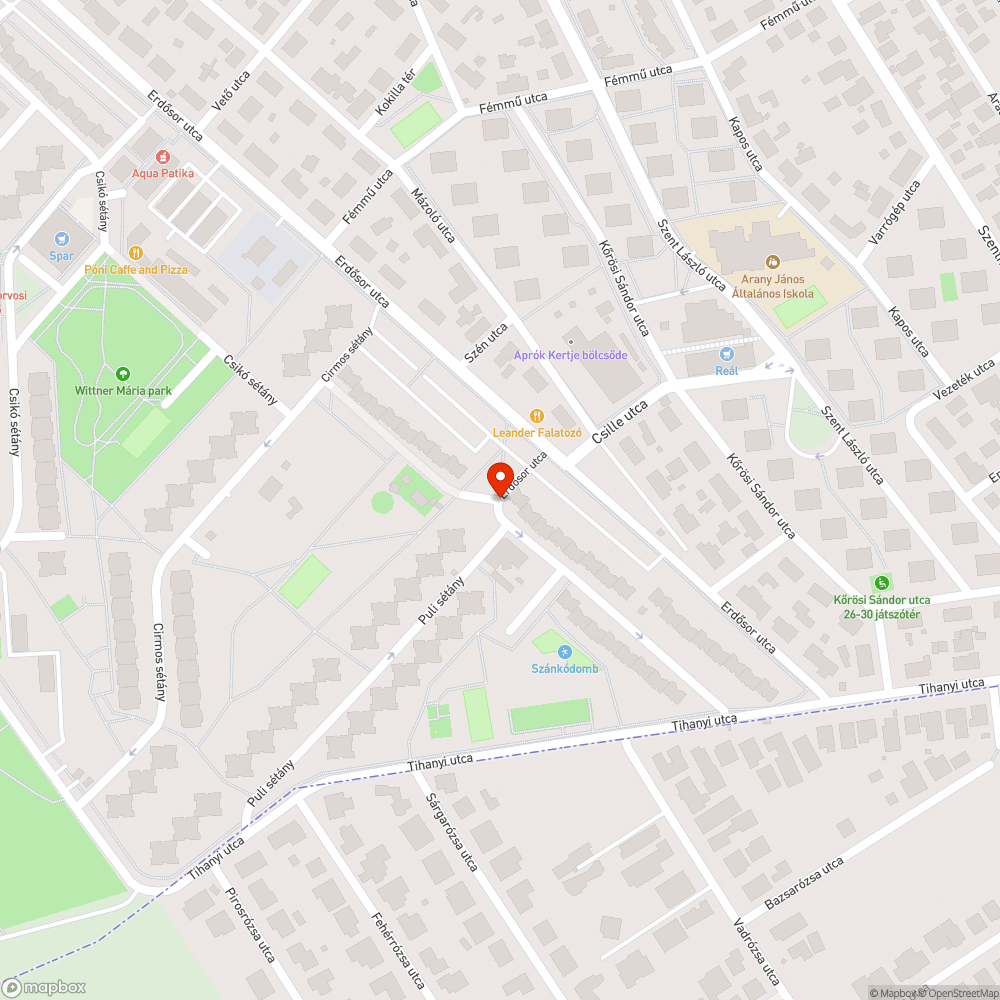 Lyukas fedlap bejelentés helye