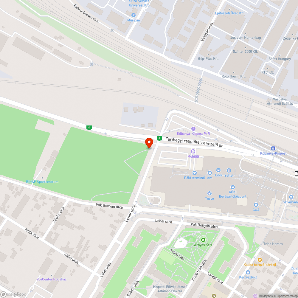 Szemét hegy a KÖKI mellett bejelentés helye