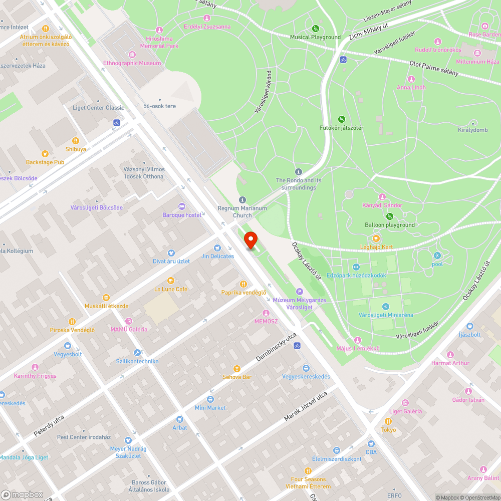 Szemetes a Dózsa György út/Damjanich utca buszmegálló bejelentés helye