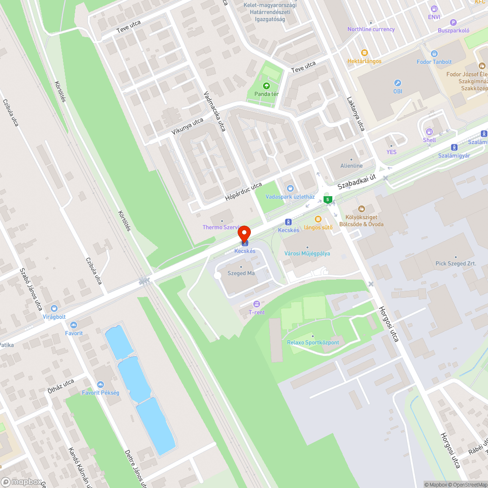 Eltört szemetes bejelentés helye