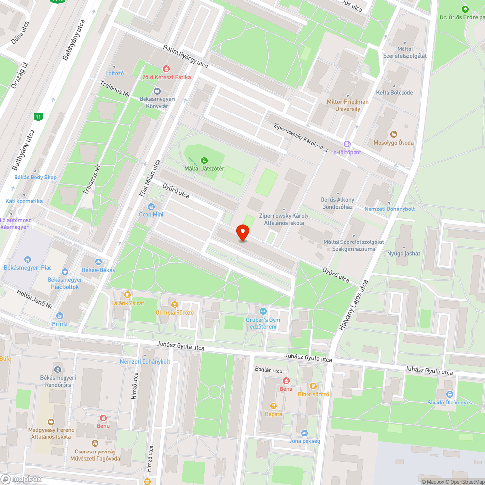 Összepiszkított járda bejelentés helye