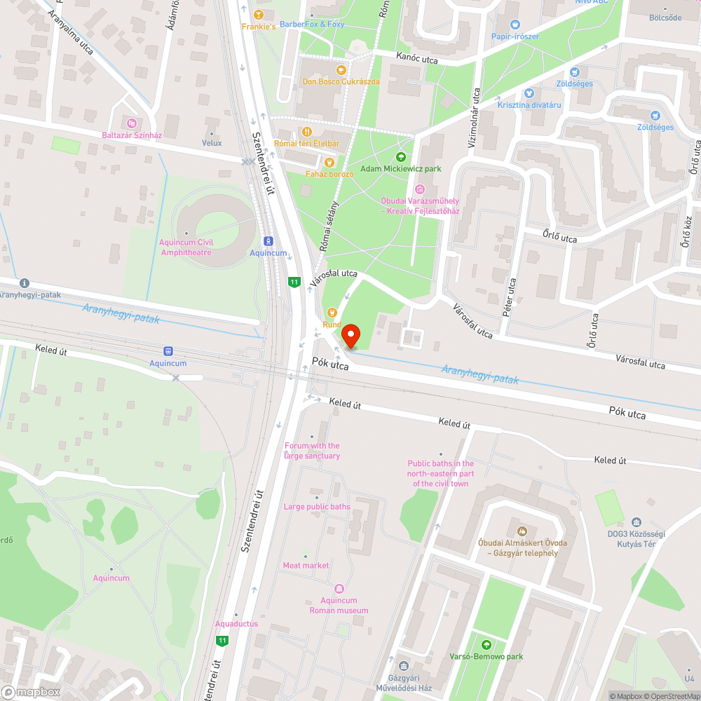 Graffitis támfal bejelentés helye