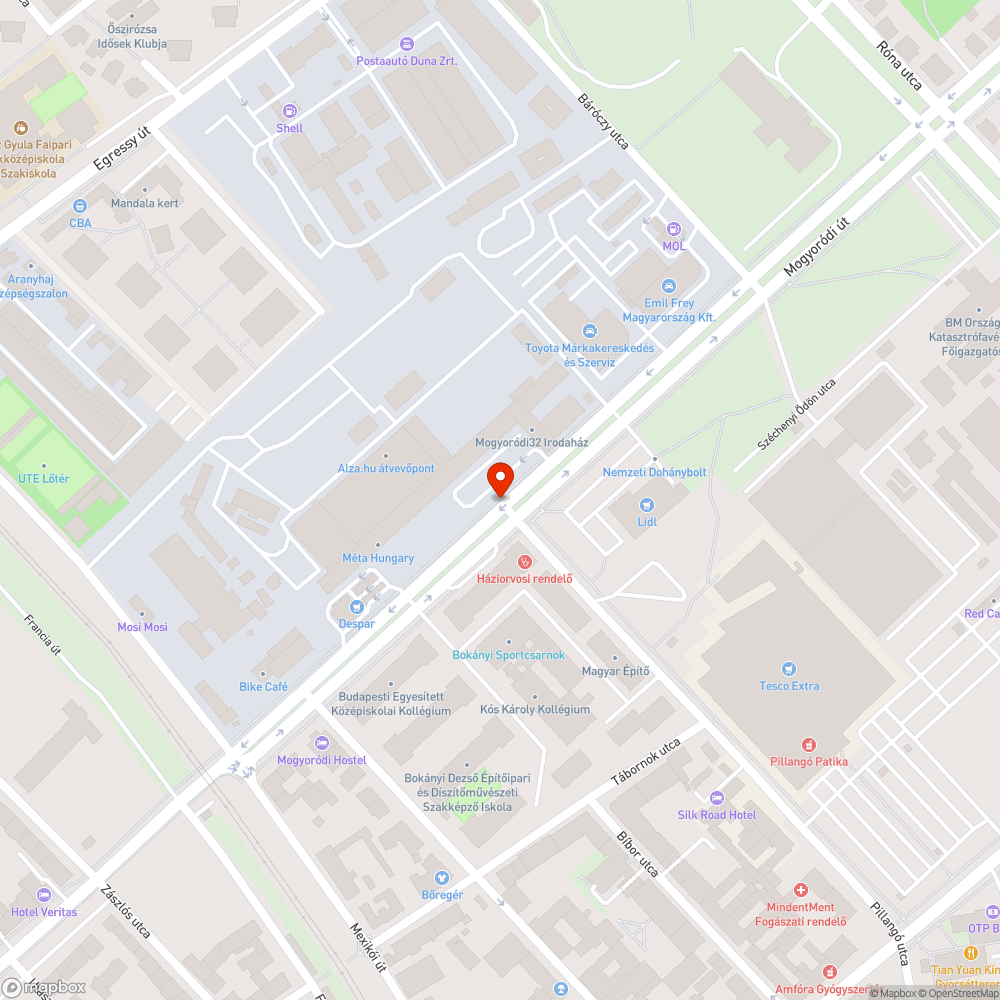 Kátyú. bejelentés helye