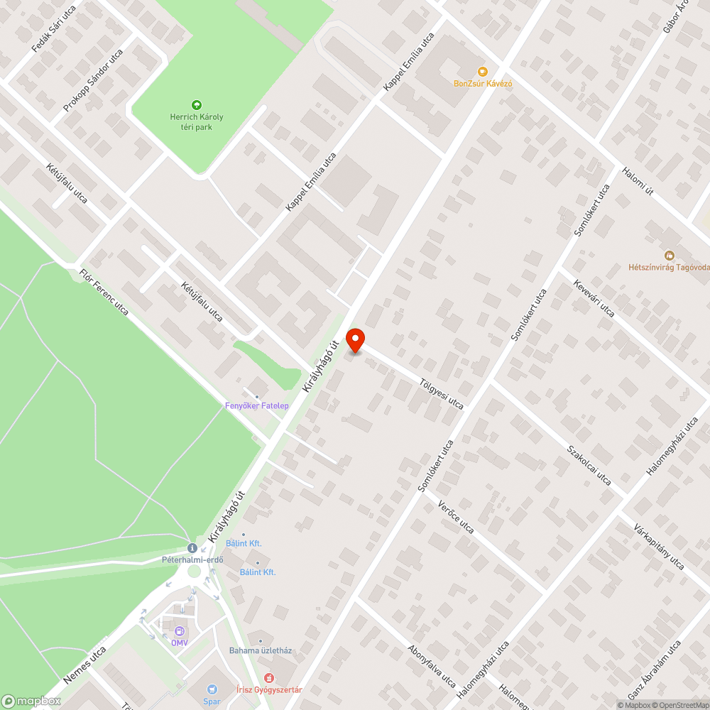 Megsüllyedt fedél bejelentés helye