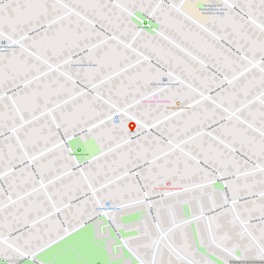 Elhagyott auto bejelentés helye